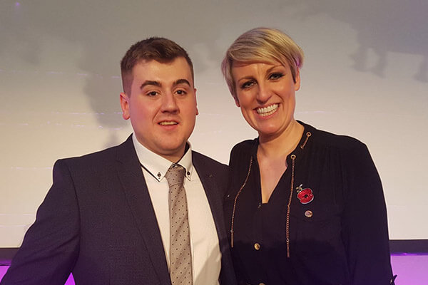 Patrick of Sissons Decorators at the Apprentice Awards 2017